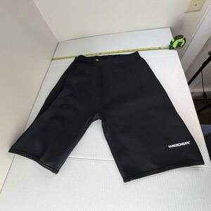 Weider Black Wet Suit Diving Surfing Shorts L/XL Unisex Side Zip Sporty